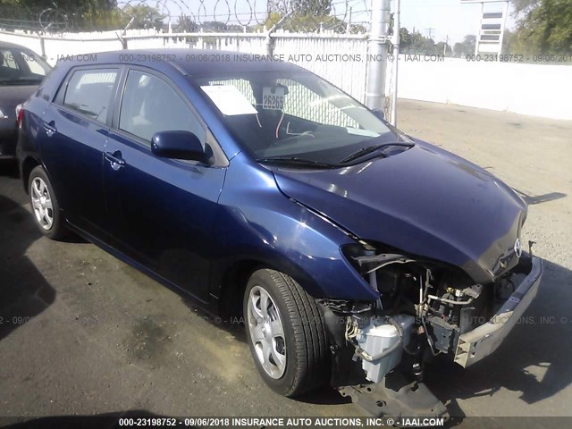 2T1KU4EE3AC217509 - 2010 TOYOTA COROLLA MATRIX  BLUE photo 1