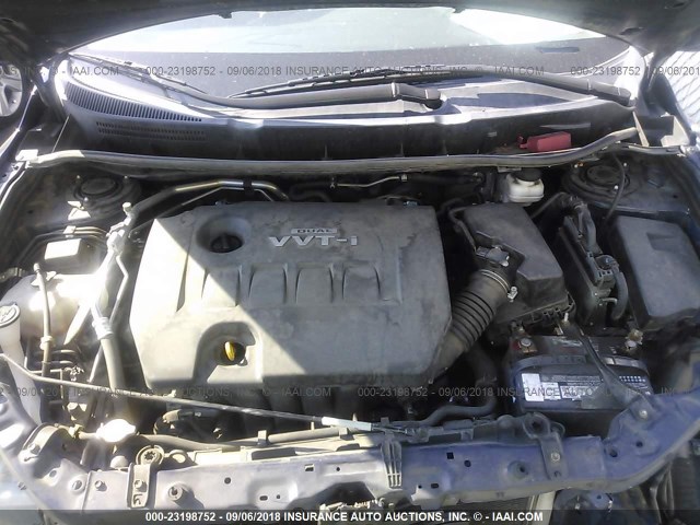 2T1KU4EE3AC217509 - 2010 TOYOTA COROLLA MATRIX  BLUE photo 10