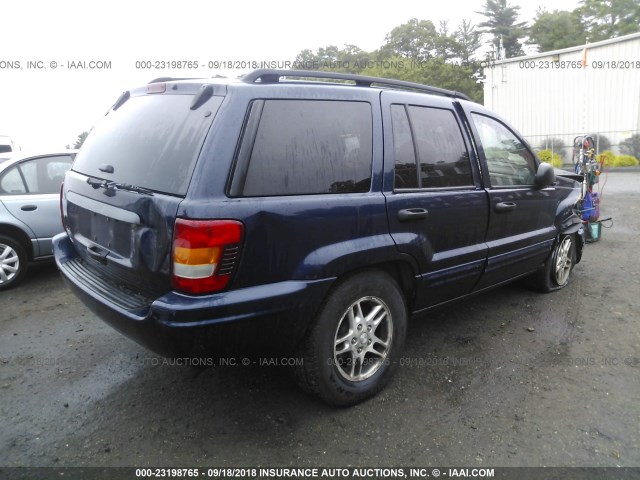 1J4GW48SX4C384300 - 2004 JEEP GRAND CHEROKEE LAREDO/COLUMBIA/FREEDOM 蓝色 照片 4