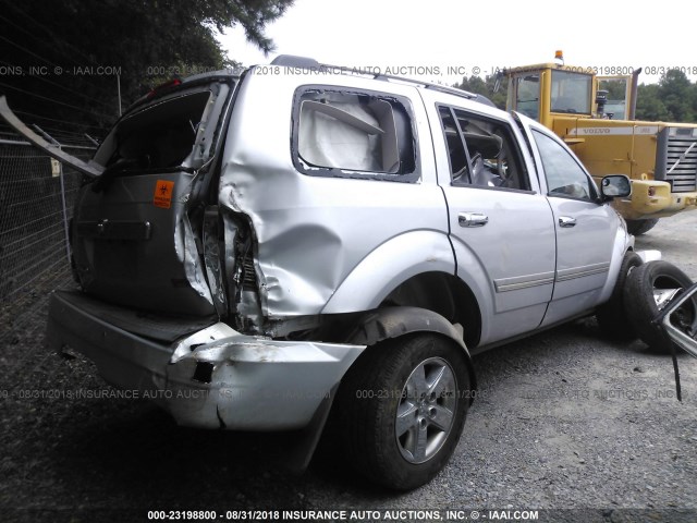 1D8HB58P47F551486 - 2007 DODGE DURANGO LIMITED SILVER photo 4