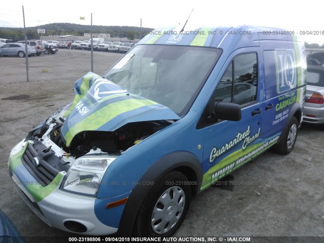 NM0LS6BN3CT105814 - 2012 FORD TRANSIT CONNECT XLT BLUE photo 2