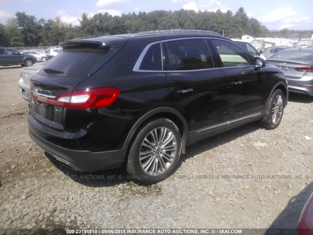 2LMTJ8LR5GBL86510 - 2016 LINCOLN MKX RESERVE BLACK photo 4