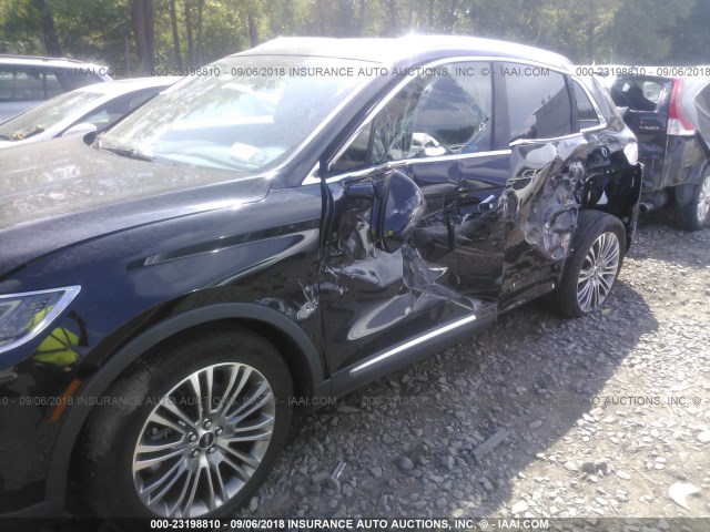 2LMTJ8LR5GBL86510 - 2016 LINCOLN MKX RESERVE BLACK photo 6