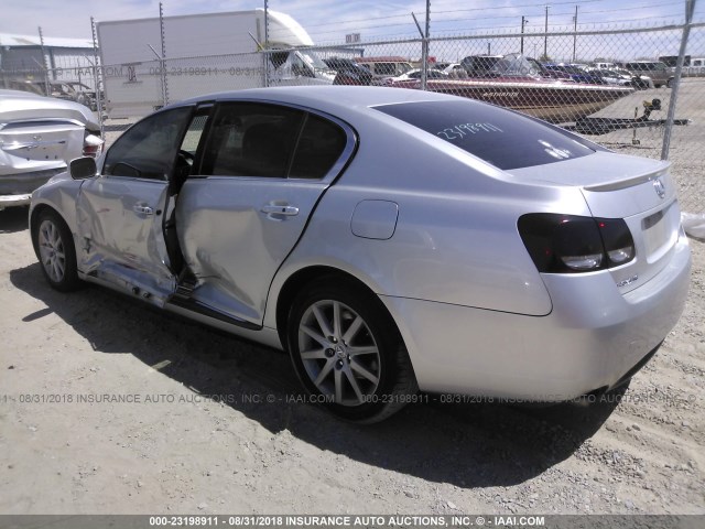 JTHBH96S765023915 - 2006 LEXUS GS GENERATION 200 300 SILVER photo 3