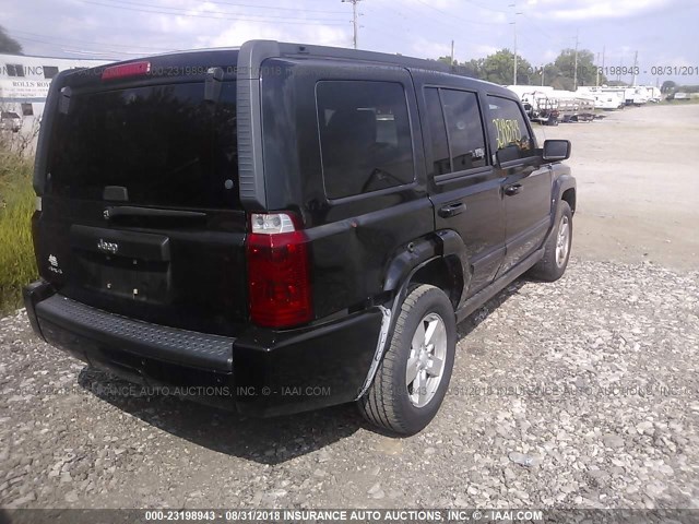 1J8HG48K38C179259 - 2008 JEEP COMMANDER SPORT BLACK photo 4