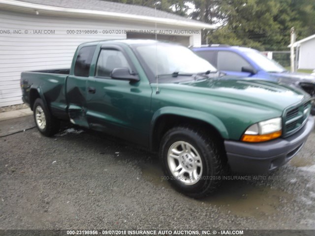 1D7HL12X53S239150 - 2003 DODGE DAKOTA SXT GREEN photo 1