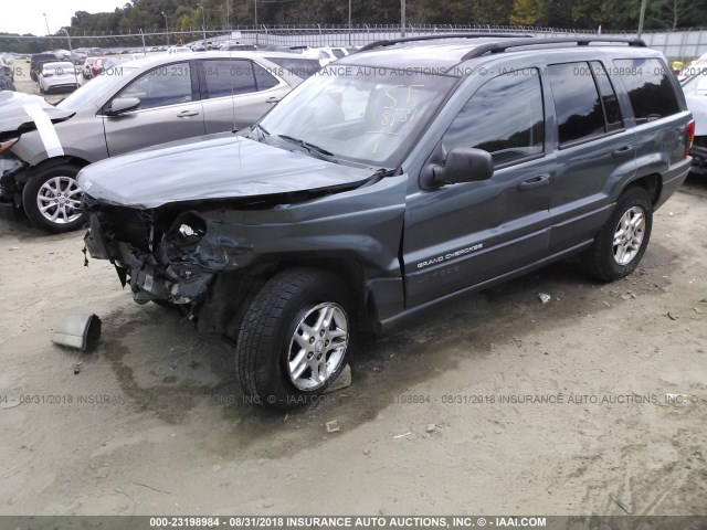 1J4GW48S74C166637 - 2004 JEEP GRAND CHEROKEE LAREDO/COLUMBIA/FREEDOM 绿色 照片 2