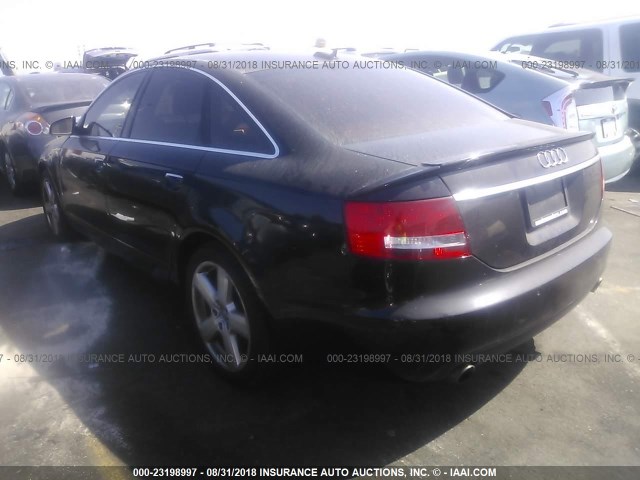 WAUDG74F45N117902 - 2005 AUDI A6 3.2 QUATTRO BLACK photo 3