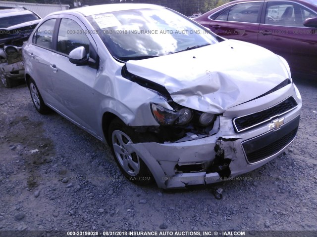 1G1JA5SH8F4215069 - 2015 CHEVROLET SONIC LS SILVER photo 1