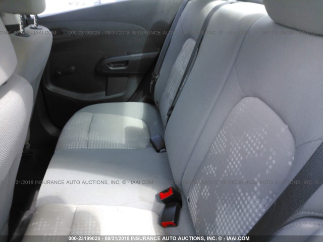 1G1JA5SH8F4215069 - 2015 CHEVROLET SONIC LS SILVER photo 8