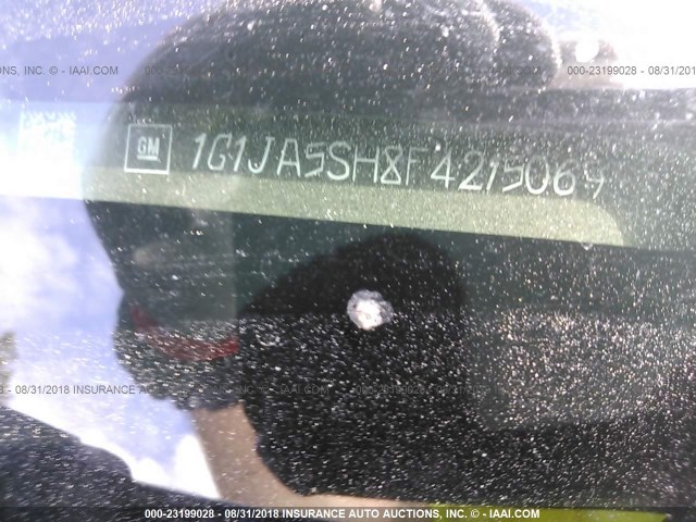 1G1JA5SH8F4215069 - 2015 CHEVROLET SONIC LS SILVER photo 9