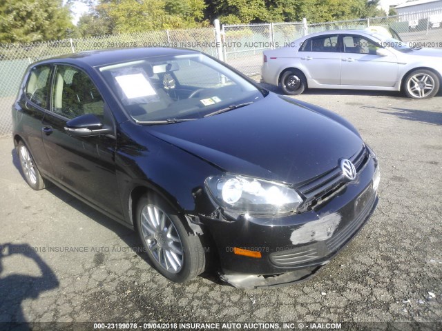 WVWAB7AJ4DW132227 - 2013 VOLKSWAGEN GOLF BLACK photo 1