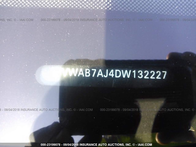 WVWAB7AJ4DW132227 - 2013 VOLKSWAGEN GOLF BLACK photo 9