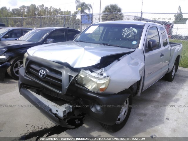 5TETX22N48Z544249 - 2008 TOYOTA TACOMA ACCESS CAB SILVER photo 6