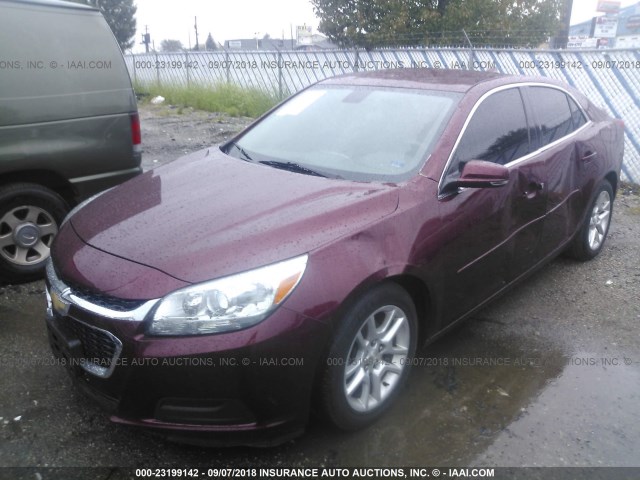 1G11C5SL4FF315169 - 2015 CHEVROLET MALIBU 1LT BURGUNDY photo 2
