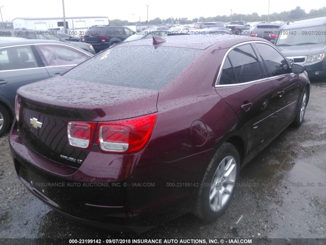 1G11C5SL4FF315169 - 2015 CHEVROLET MALIBU 1LT BURGUNDY photo 4