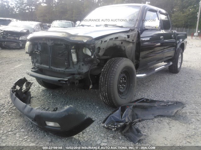 5TEHN72N02Z886474 - 2002 TOYOTA TACOMA DOUBLE CAB 黑色 照片 6