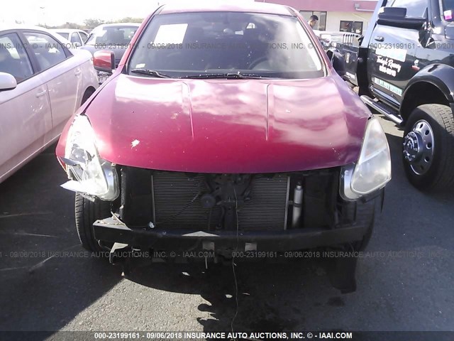 JN8AS5MT2AW014629 - 2010 NISSAN ROGUE S/SL/KROM RED photo 6