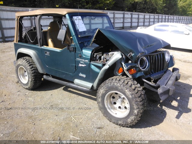 1J4FY19S1WP758162 - 1998 JEEP WRANGLER / TJ SPORT GREEN photo 1