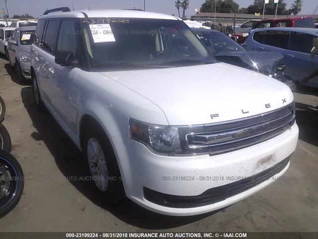 2FMGK5B8XFBA10000 - 2015 FORD FLEX SE WHITE photo 1