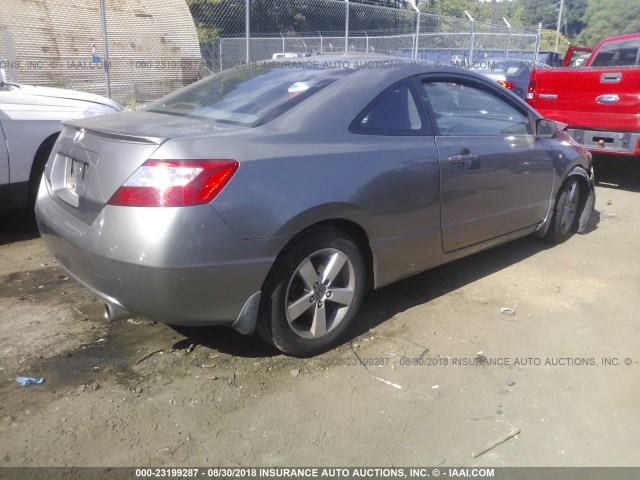 2HGFG12988H578685 - 2008 HONDA CIVIC EXL 灰色 照片 4