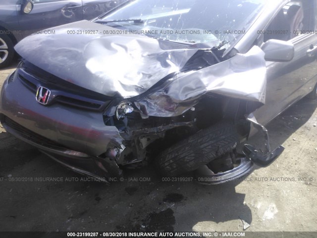 2HGFG12988H578685 - 2008 HONDA CIVIC EXL 灰色 照片 6