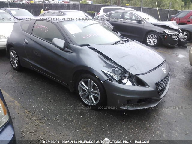 JHMZF1D40DS000484 - 2013 HONDA CR-Z GRAY photo 1