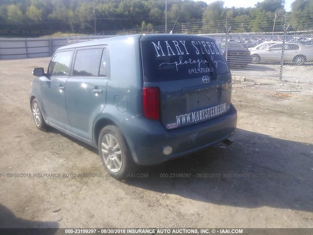 JTLKE50E381006470 - 2008 TOYOTA SCION XB Теңіз көгі фото 3