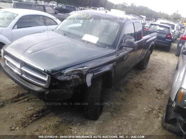 1D7HG12K54S591297 - 2004 DODGE DAKOTA SXT GRAY photo 2