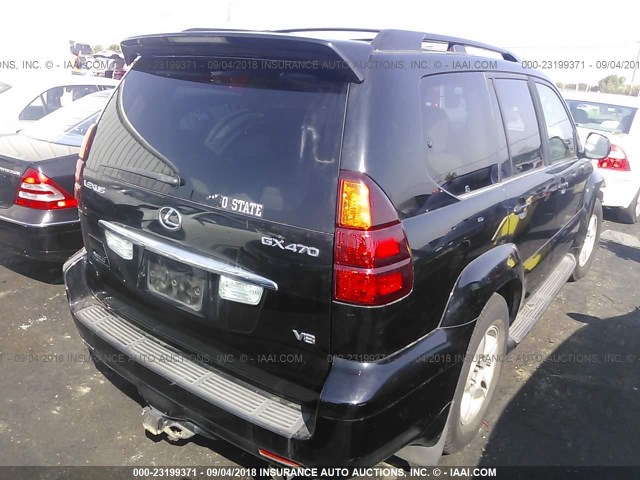 JTJBT20X060100324 - 2006 LEXUS GX 470 BLACK photo 4