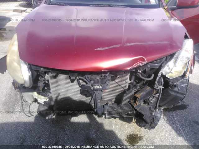 JN8AS58T68W002648 - 2008 NISSAN ROGUE S/SL RED photo 6