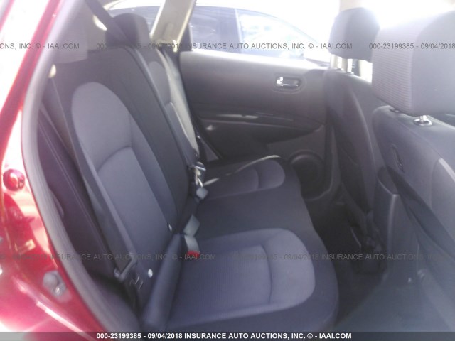 JN8AS58T68W002648 - 2008 NISSAN ROGUE S/SL RED photo 8