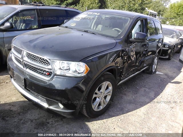 1C4RDJAG9DC629323 - 2013 DODGE DURANGO SXT BLACK photo 2