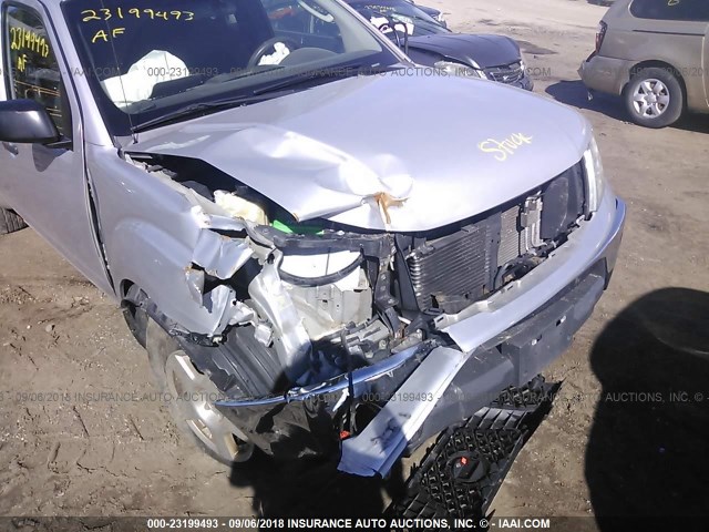 1N6AD06U38C413654 - 2008 NISSAN FRONTIER KING CAB LE/SE/OFF ROAD SILVER photo 6