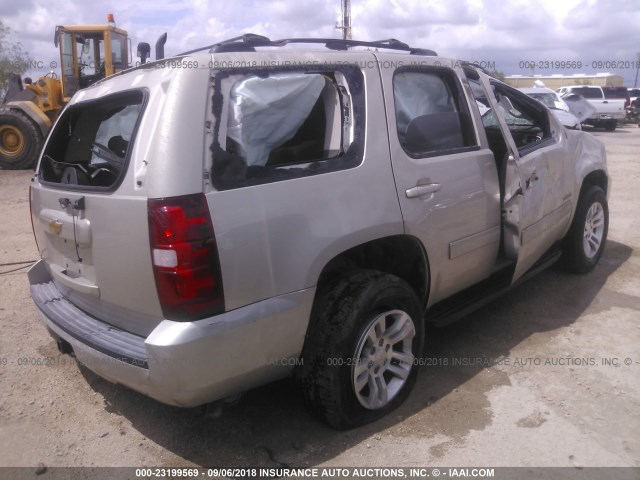 1GNSCAE04DR136235 - 2013 CHEVROLET TAHOE C1500  LS GOLD photo 4