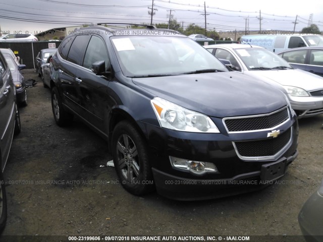 1GNKVGED7CJ171672 - 2012 CHEVROLET TRAVERSE LT Navy photo 1