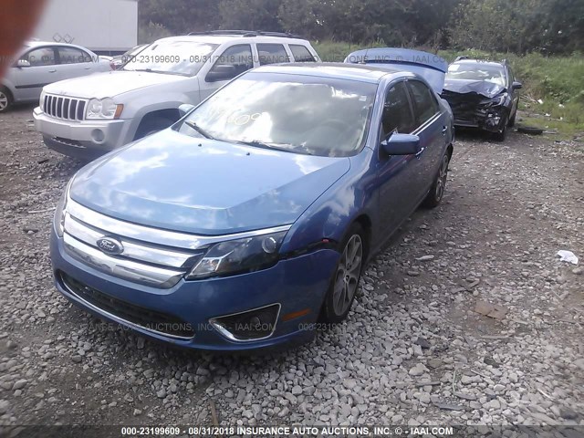 3FAHP0HA0AR210536 - 2010 FORD FUSION SE Dark Blue photo 2