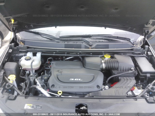 2C4RC1BGXJR120359 - 2018 CHRYSLER PACIFICA TOURING L Մոխրագույն լուսանկար 10