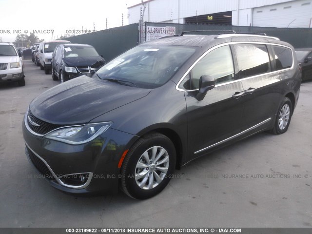 2C4RC1BGXJR120359 - 2018 CHRYSLER PACIFICA TOURING L Մոխրագույն լուսանկար 2