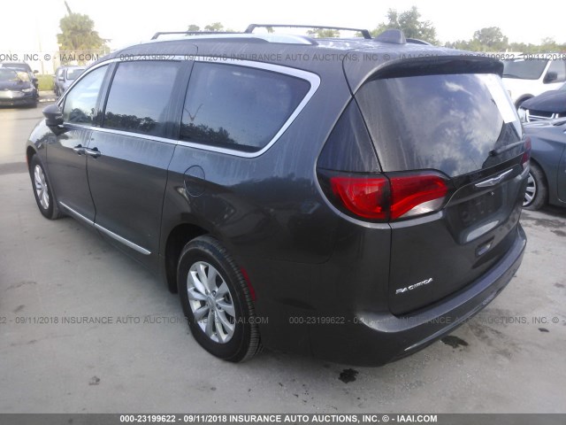 2C4RC1BGXJR120359 - 2018 CHRYSLER PACIFICA TOURING L Մոխրագույն լուսանկար 3