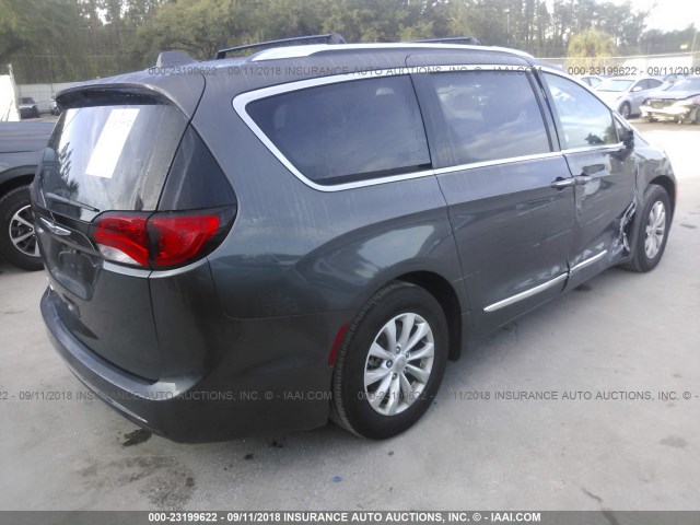 2C4RC1BGXJR120359 - 2018 CHRYSLER PACIFICA TOURING L Մոխրագույն լուսանկար 4