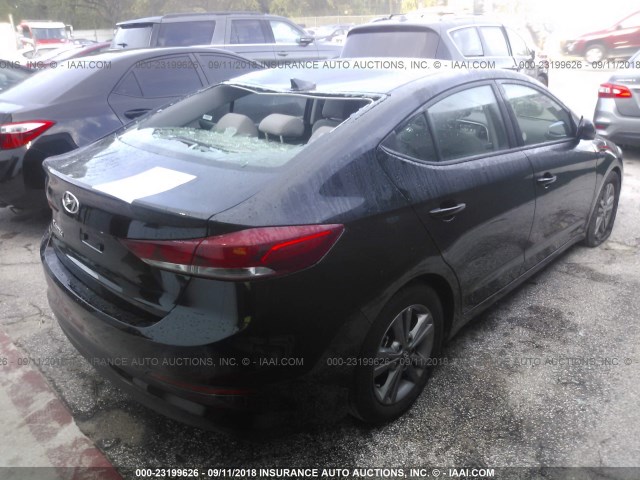 5NPD84LF4JH301053 - 2018 HYUNDAI ELANTRA SEL/VALUE/LIMITED BLACK photo 4