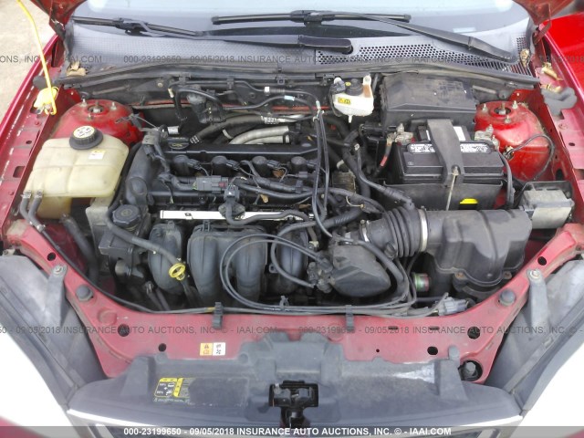 1FAHP34N47W223421 - 2007 FORD FOCUS ZX4/S/SE/SES 红色 照片 10