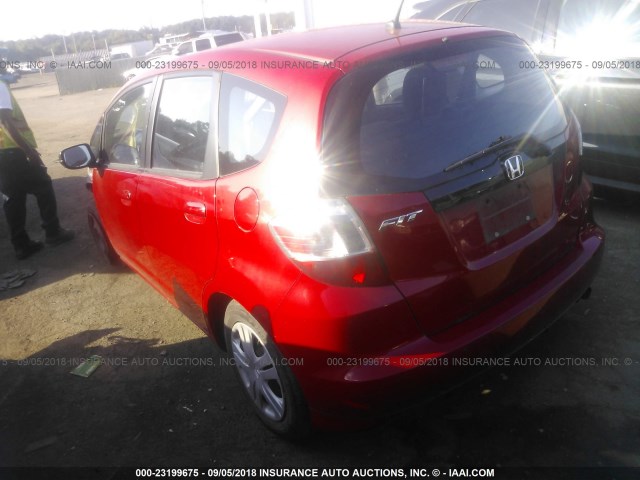 JHMGE8H38BC007775 - 2011 HONDA FIT RED photo 3