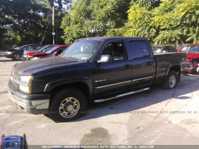 1GCGK13U93F245006 - 2003 CHEVROLET SILVERADO K1500 HEAVY DUTY GRAY photo 2