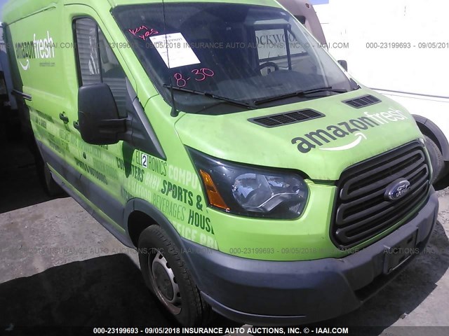 1FTNR1CM3FKA60173 - 2015 FORD TRANSIT T-250 GREEN photo 1