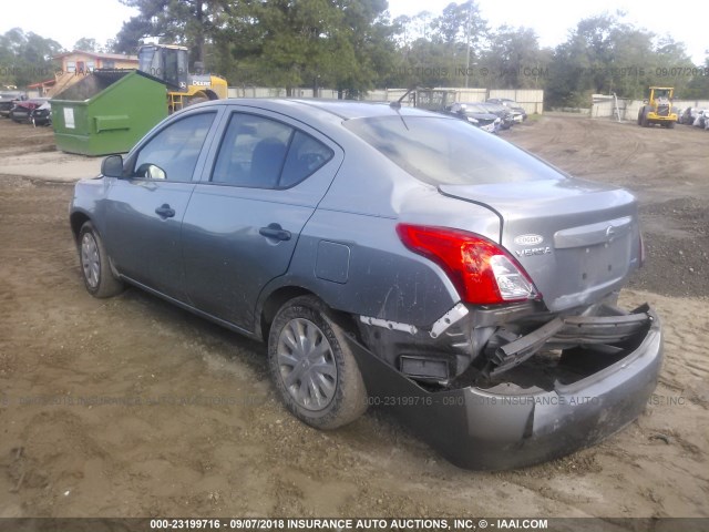 3N1CN7AP1CL810881 - 2012 NISSAN VERSA S/SV/SL GRAY photo 3