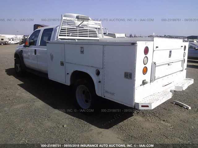 1FDXW47R58EE17584 - 2008 FORD F450 SUPER DUTY WHITE photo 3