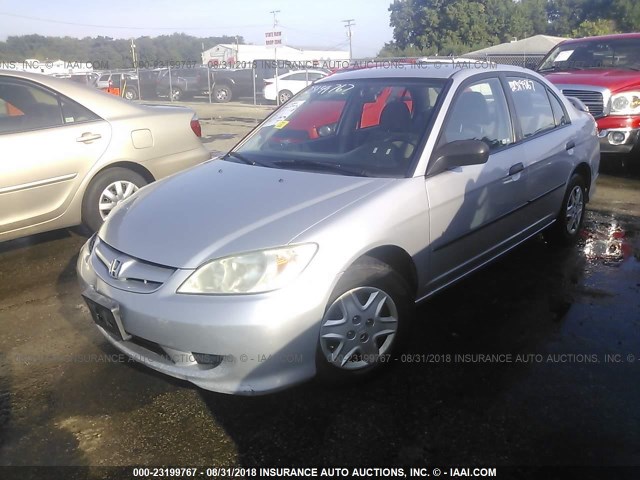 1HGES16304L019418 - 2004 HONDA CIVIC DX VP 银色 照片 2