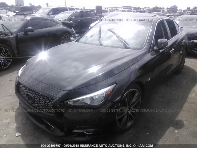 JN1BV7AP2EM672918 - 2014 INFINITI Q50 PREMIUM/SPORT BLACK photo 2